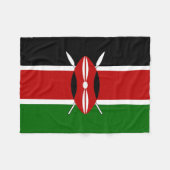 Couverture Polaire Drapeau du Kenya (Devant (Horizontal))
