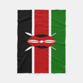 Couverture Polaire Drapeau du Kenya (Devant)