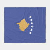Couverture Polaire drapeau du Kosovo (Devant (Horizontal))