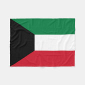 Couverture Polaire Drapeau du Koweït (Devant (Horizontal))