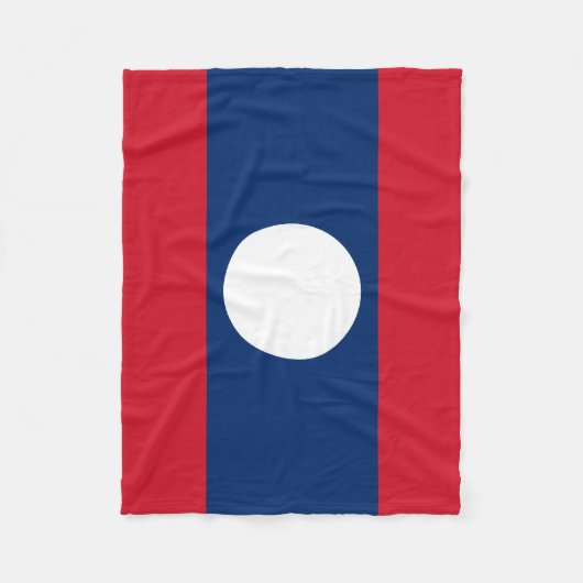 Couverture Polaire Drapeau du Laos (Devant)