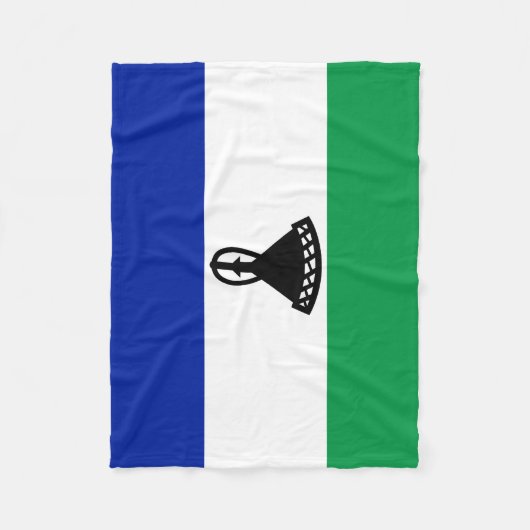 Couverture Polaire Drapeau du Lesotho (Devant)