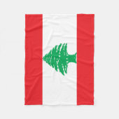 Couverture Polaire Drapeau du Liban (Devant)