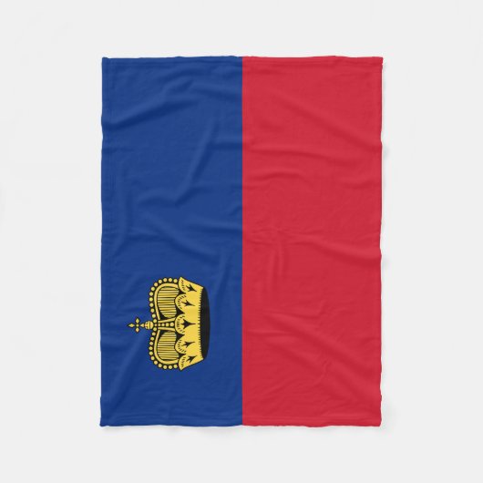 Couverture Polaire Drapeau du Liechtenstein (Devant)