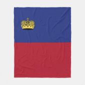 Couverture Polaire Drapeau du Liechtenstein (Devant)