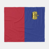 Couverture Polaire Drapeau du Liechtenstein (Devant (Horizontal))