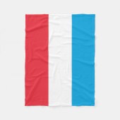 Couverture Polaire Drapeau du Luxembourg (Devant)