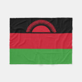 Couverture Polaire Drapeau du Malawi (Devant (Horizontal))