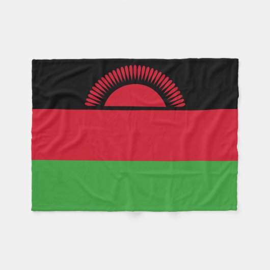 Couverture Polaire Drapeau du Malawi (Devant (Horizontal))