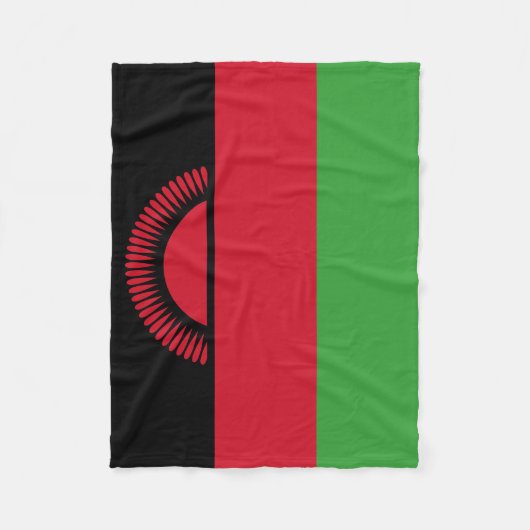 Couverture Polaire Drapeau du Malawi (Devant)