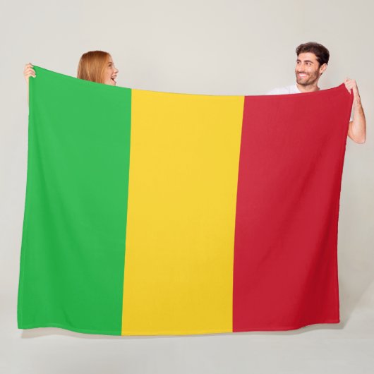 Couverture Polaire Drapeau du Mali (En situation)