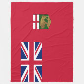 Couverture Polaire Drapeau du Manitoba (Devant)