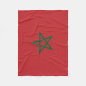 Couverture Polaire Drapeau du Maroc (Devant)