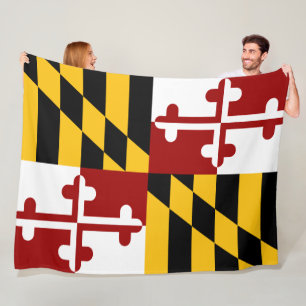 Couverture Polaire Drapeau du Maryland