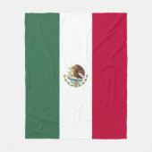 Couverture Polaire Drapeau du Mexique (Devant)
