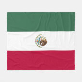 Couverture Polaire Drapeau du Mexique (Devant (Horizontal))
