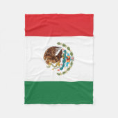 Couverture Polaire Drapeau du Mexique (Devant)