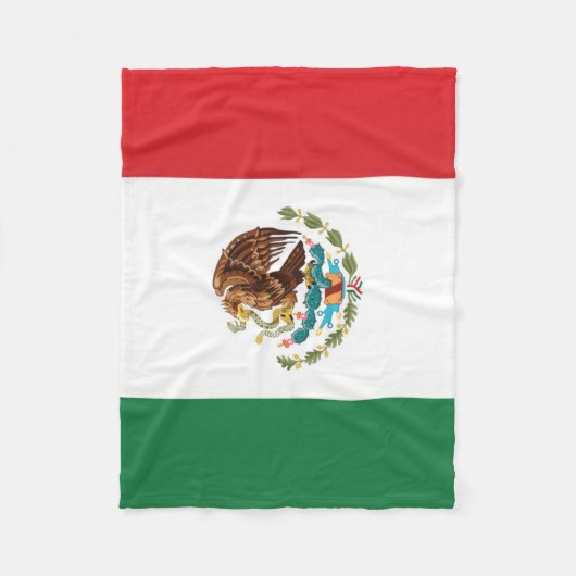 Couverture Polaire Drapeau du Mexique (Devant)