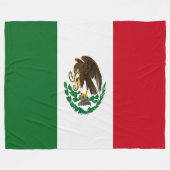 Couverture Polaire Drapeau du Mexique patriotique (Devant (Horizontal))