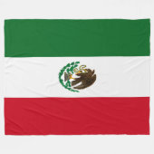 Couverture Polaire Drapeau du Mexique patriotique (Devant (Horizontal))