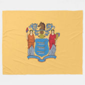 Couverture Polaire Drapeau du New Jersey (Devant (Horizontal))