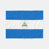 Couverture Polaire Drapeau du Nicaragua (Devant (Horizontal))