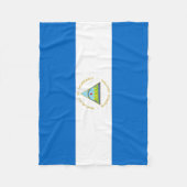 Couverture Polaire Drapeau du Nicaragua (Devant)