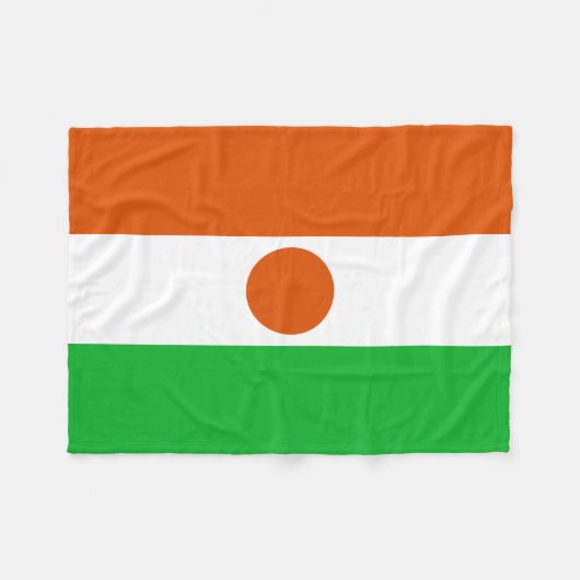 Couverture Polaire Drapeau du Niger (Devant (Horizontal))