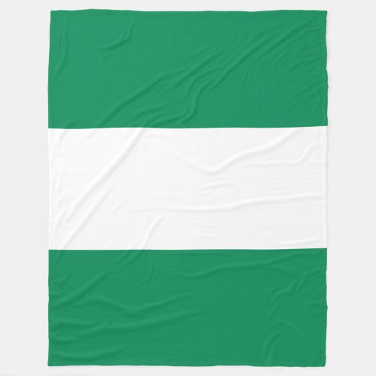 Couverture Polaire Drapeau du Nigeria (Devant)