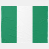 Couverture Polaire Drapeau du Nigeria (Devant (Horizontal))