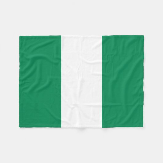 Couverture Polaire Drapeau du Nigéria (Devant (Horizontal))