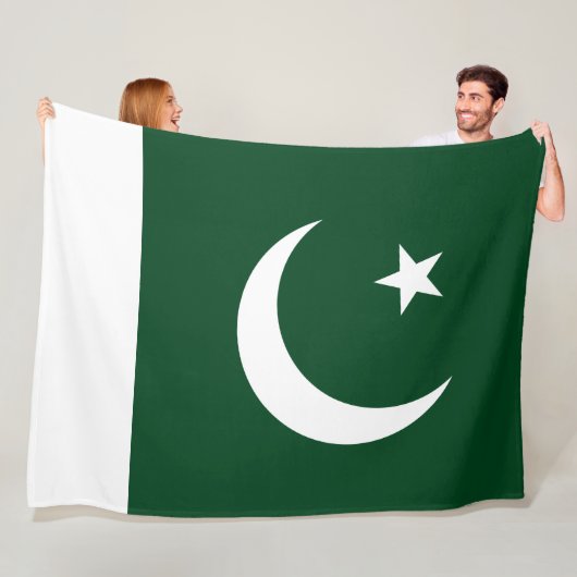 Couverture Polaire Drapeau du Pakistan (En situation)
