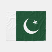 Couverture Polaire Drapeau du Pakistan (Devant (Horizontal))