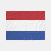 Couverture Polaire Drapeau du Pays-Bas (Devant (Horizontal))