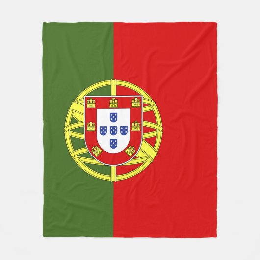 Couverture Polaire Drapeau du Portugal (Devant)