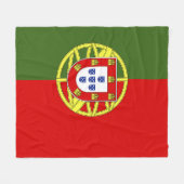 Couverture Polaire Drapeau du Portugal (Devant (Horizontal))