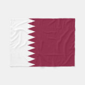 Couverture Polaire Drapeau du Qatar (Devant (Horizontal))