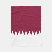 Couverture Polaire Drapeau du Qatar (Devant)
