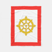 Couverture Polaire Drapeau du Royaume de Sikkim (Devant)