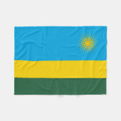 Couverture Polaire Drapeau du Rwanda (Devant (Horizontal))