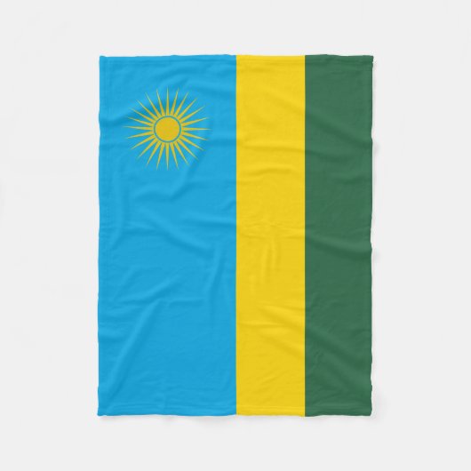 Couverture Polaire Drapeau du Rwanda (Devant)
