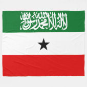 Couverture Polaire Drapeau du Somaliland (Devant (Horizontal))