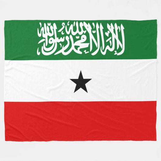Couverture Polaire Drapeau du Somaliland (Devant (Horizontal))