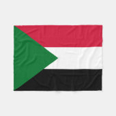 Couverture Polaire Drapeau du Soudan (Devant (Horizontal))