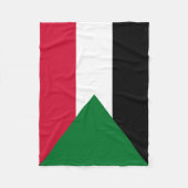 Couverture Polaire Drapeau du Soudan (Devant)
