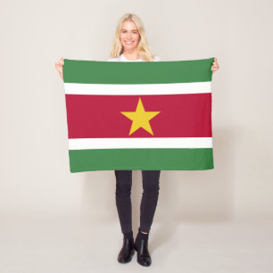 Couverture Polaire Drapeau du Suriname