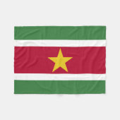 Couverture Polaire Drapeau du Suriname (Devant (Horizontal))