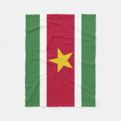 Couverture Polaire Drapeau du Suriname (Devant)