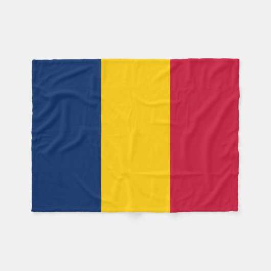 Couverture Polaire Drapeau du Tchad (Devant (Horizontal))