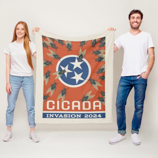 Couverture Polaire Drapeau du Tennessee Invasion du Canada (En situation)